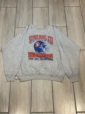 SUPER BOWL XXI DENVER BRONCOS 1987  AFC CHAMPIONS XLARGE SWEATSHIRT
